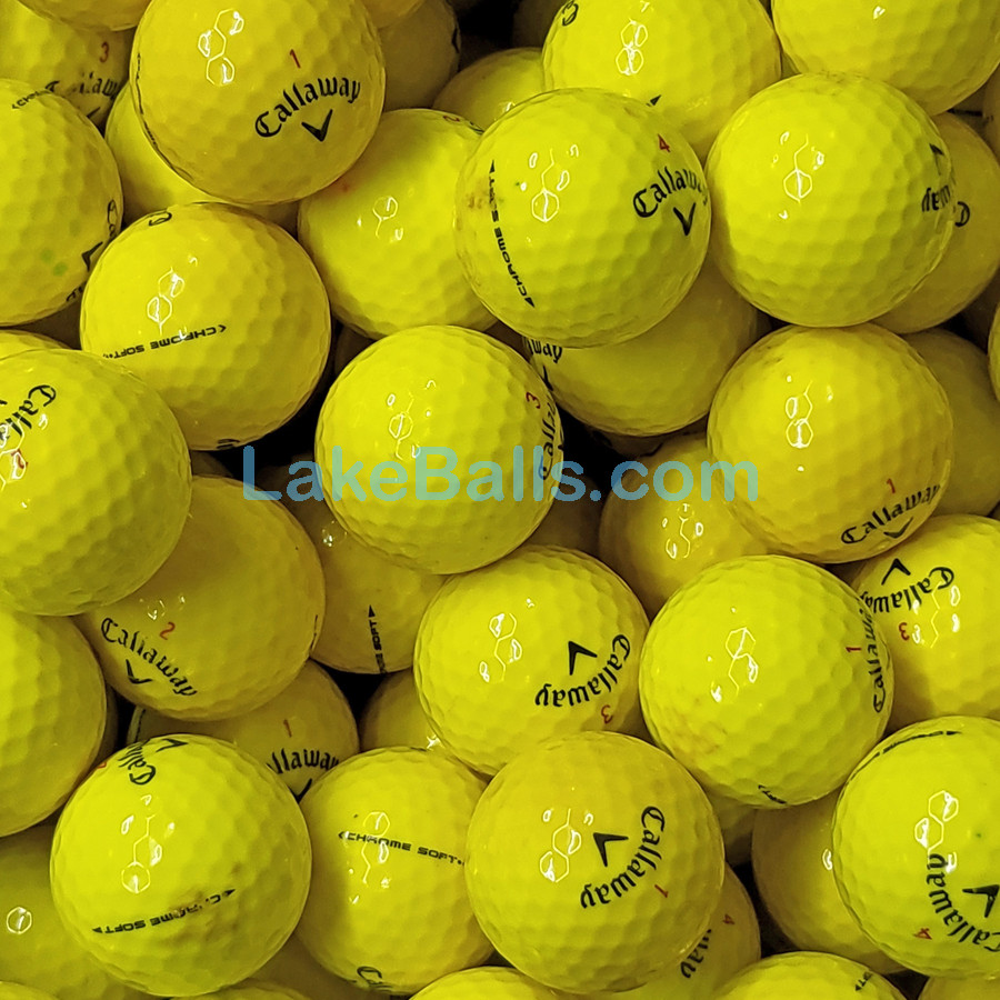 40 Callaway Chrome Soft Yellow Golf Balls (A/B Clearance)