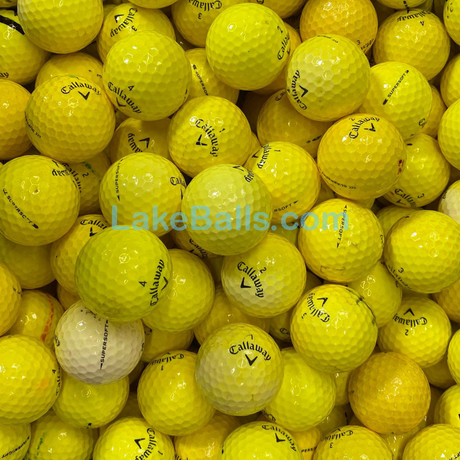 50 Callaway Supersoft Yellow Golf Balls (Practice Play)