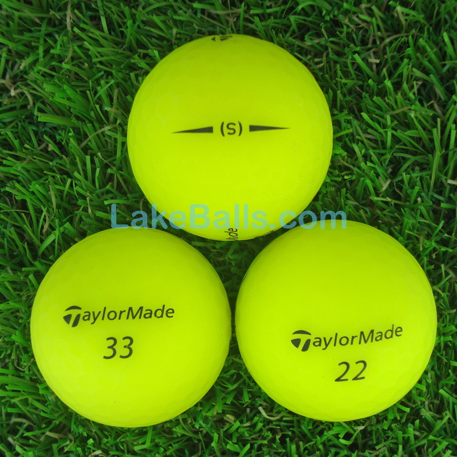 24 TaylorMade Project (s) Matte Yellow Golf Balls (Pearl/A Grade)