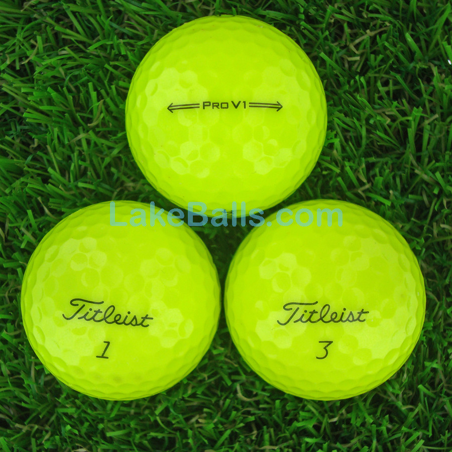 24 Titleist PRO V1 2022 Model Yellow Golf Balls (Grade A)