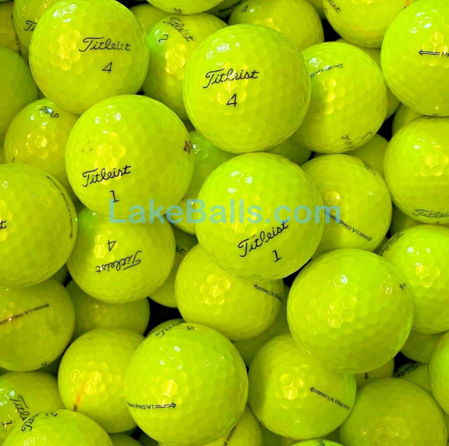 24 Titleist PRO V1 2022 Model Yellow Golf Balls (A/B Clearance)