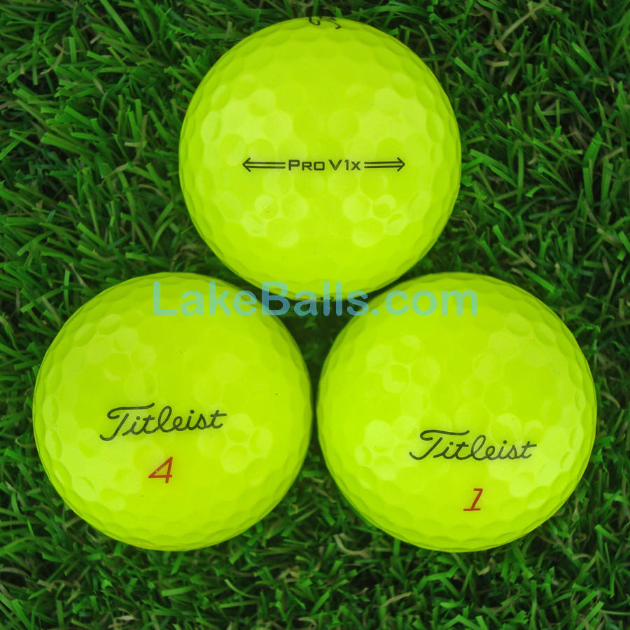 24 Titleist PRO V1x 2022 Yellow Golf Balls (Grade A)