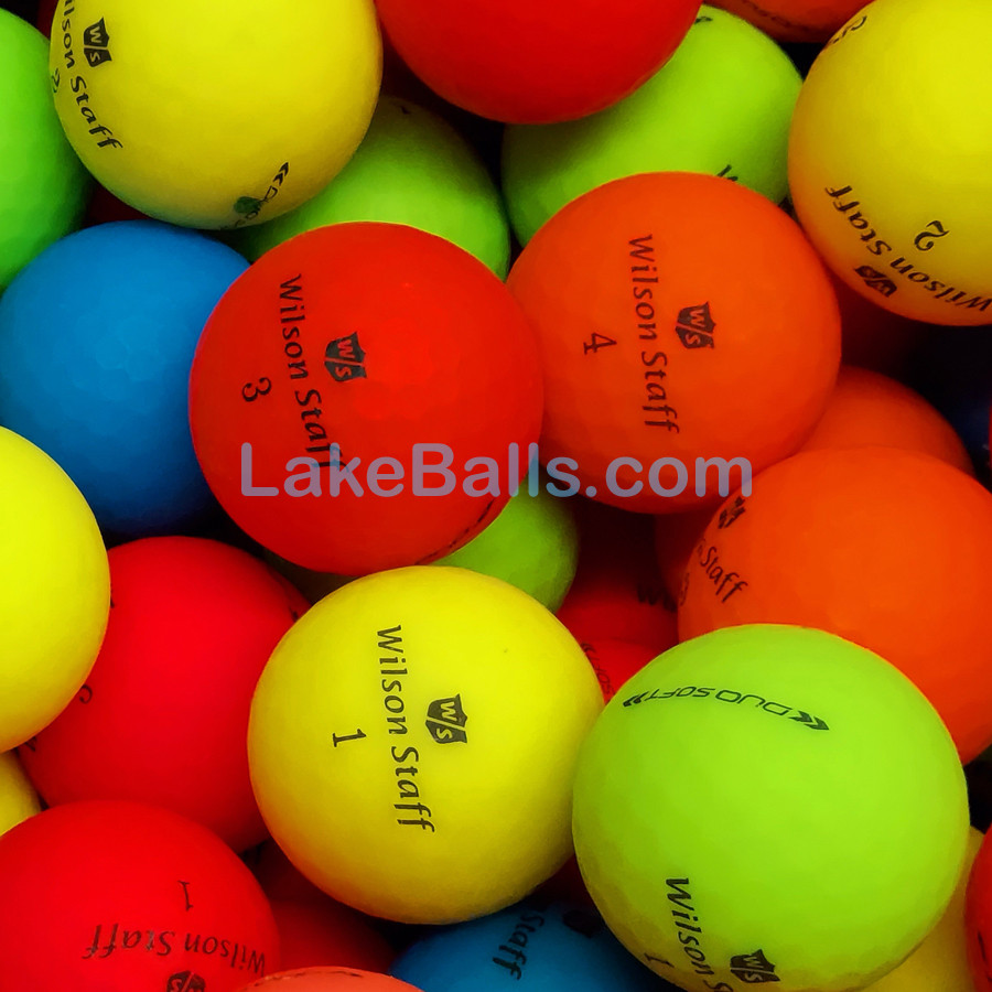 24 Wilson Staff Duo Soft Matte Coloured Golf Balls (Pearl/Grade A)