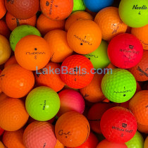 50 Economy Coloured Matte Golf Balls (Practice Play)