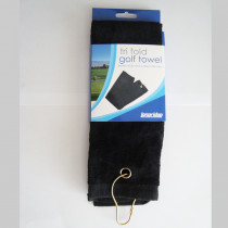 Longridge Tri-Fold Golf Towel - Black