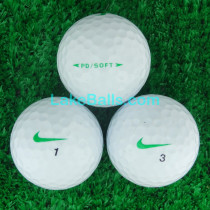24 Nike PD Soft (Green Tick) Golf Balls (Pearl/Grade A)