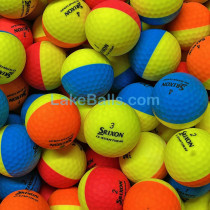 24 Srixon Q-Star Tour Divide Matte Coloured Golf Balls (A/B Clearance)