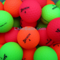 24 Srixon Soft Feel Brite Matte Coloured Golf Balls (Pearl/Grade A)