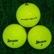 24 Srixon Soft Feel Yellow Golf Balls (Pearl/Grade A)