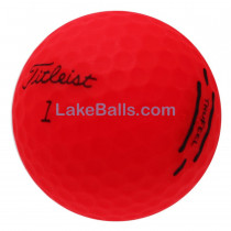 24 Titleist TruFeel Matte Red Golf Balls (Pearl/Grade A)