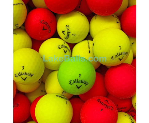 24 Callaway Superhot Bold Matte Coloured Golf Balls (Pearl/Grade A)