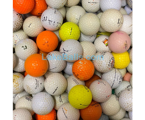 200 Cheap Practice/Hit Away Golf Balls - No Cut/Split Balls