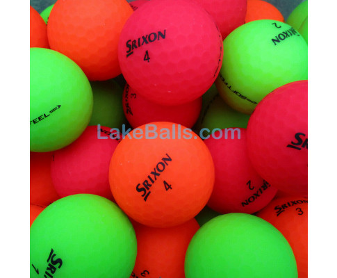 24 Srixon Soft Feel Brite Matte Coloured Golf Balls (Pearl/Grade A)