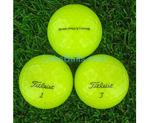 24 Titleist PRO V1 2022 Model Yellow Golf Balls (Grade A)