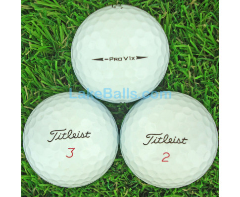 24 Titleist PRO V1x Left Dash Golf Balls (Pearl/A Grade)