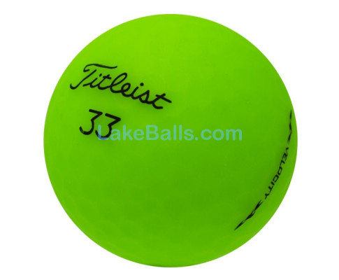 24 Titleist Velocity Lime Green Matte Finish Golf Balls (Pearl/Grade A)