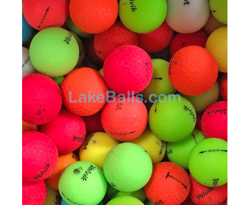 24 Volvik Vivid Matte Coloured Golf Balls (Grade B)