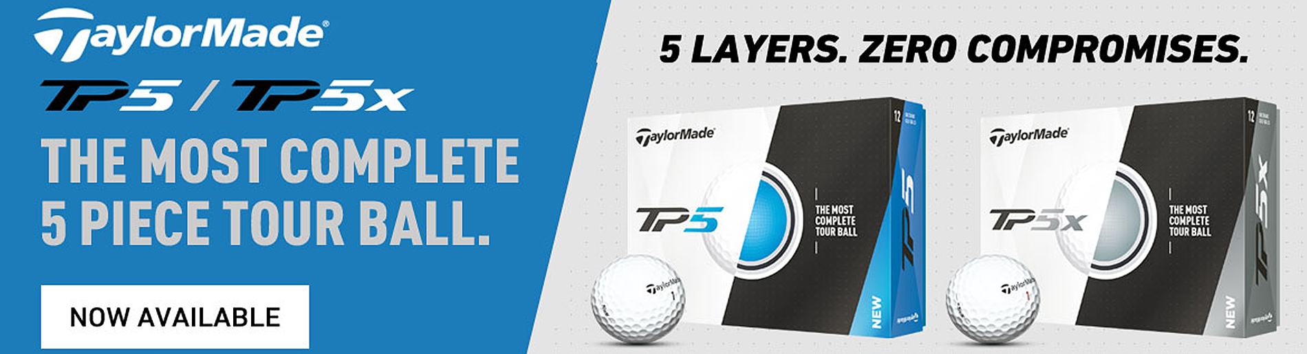 TaylorMade TP5 & TP5x golf balls
