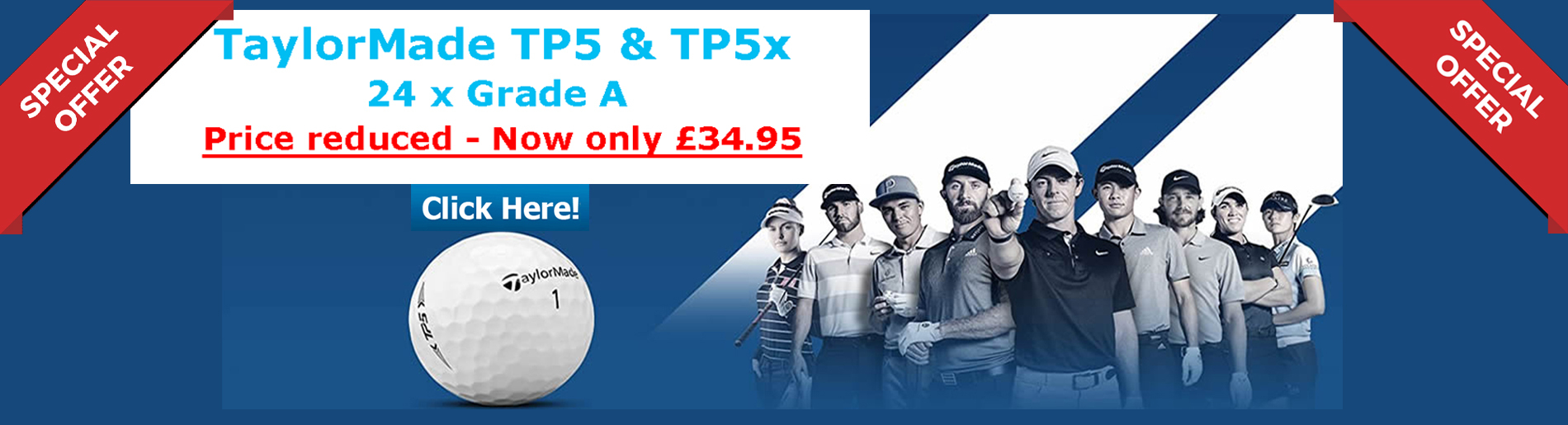 Taylormade TP5 & TP5x Grade A Offer golf balls