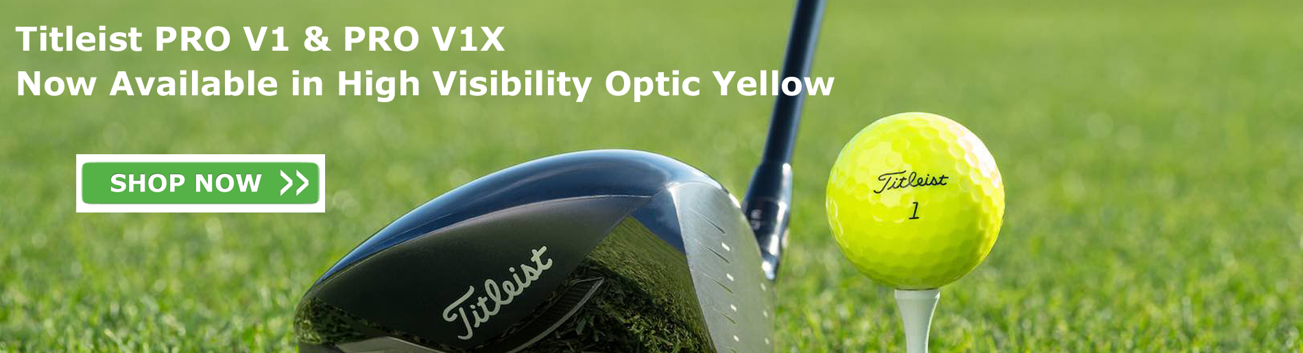 Titleist PRO V1 & PRO V1x Yellow golf balls